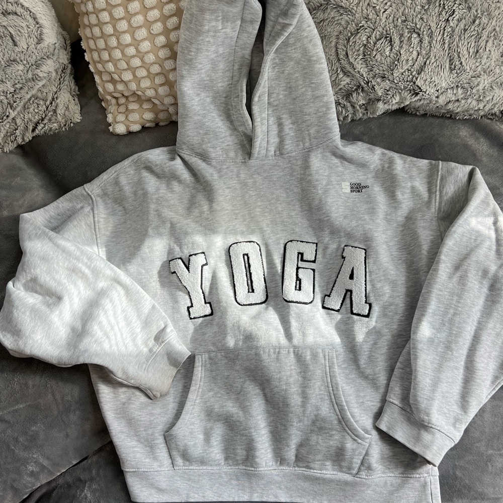 Sister and seekers grey yoga hoodie
